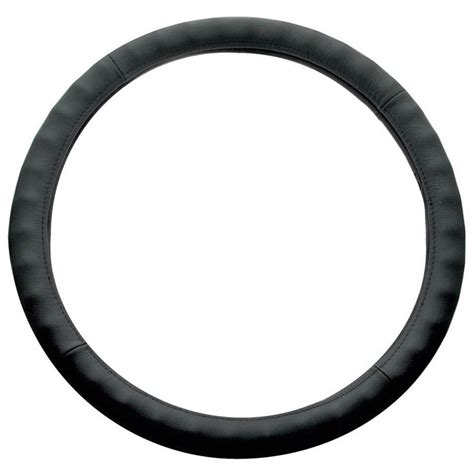 Universal 18 Black Leather Steering Wheel Cover Raneys Truck Parts