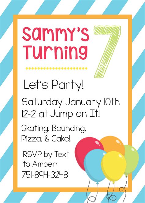 Party Invitation Blank Template Free Summer Party Invitations Blank