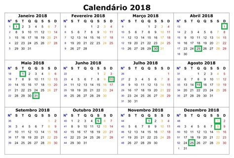 Amado Calendario 2018 Com Todos Os Feriados Ls61 Ivango