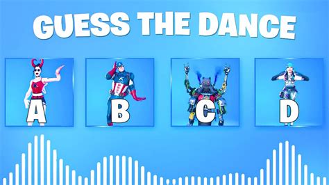 Guess The Fortnite Dance Name By The Sound Fortnite Challenge