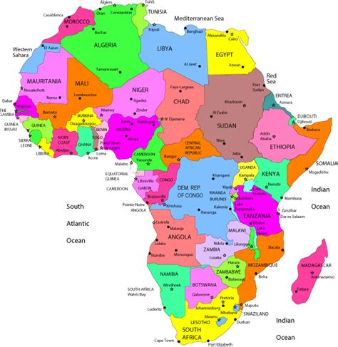 Africa Countries And Capitals Know It All