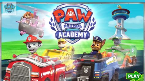 Paw Patrol Academy Game Paw Patrol Cartoon Nick Jr English Paw Patrol