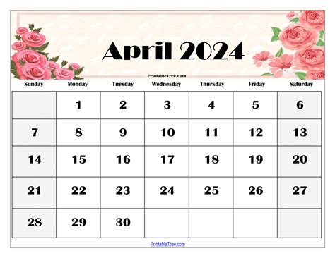 Calendar For Month Of April Free Printable August Calendar