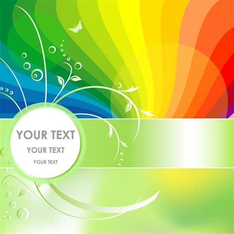 Abstract Rainbow Background Vector Two Vector Art And Graphics
