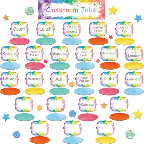 Buy 92 Pieces Classroom Job Chart Classroom Bulletin Board Set