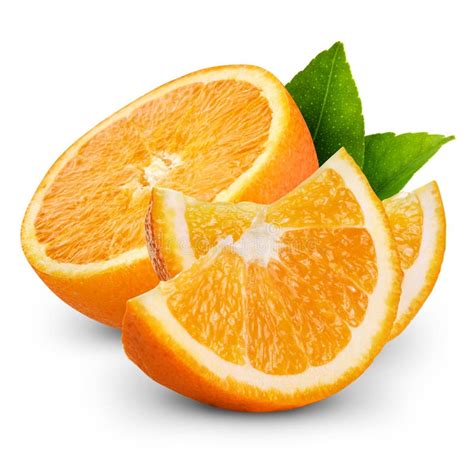 Orange Fruits With Leaf Stock Image Image Of Fresh 110847409