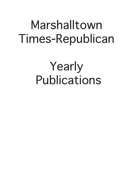 Yearly By Times Republican Issuu