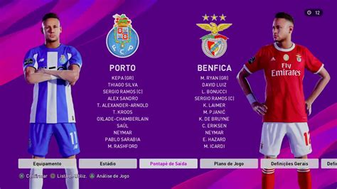 Футбол 1 | спорт 1. Porto vs Benfica - MyClub eFootball PES 2020 - YouTube