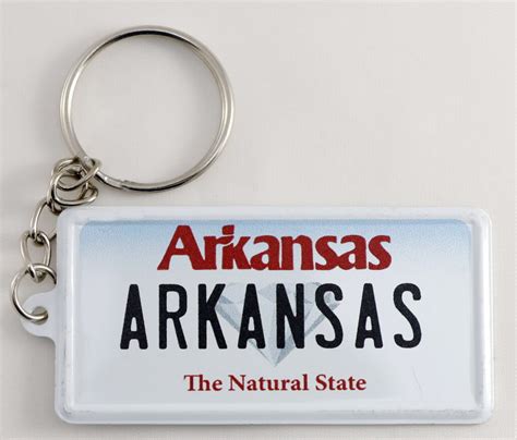 Arkansas License Plate Aluminum Ultra-Slim Rectangular Souvenir