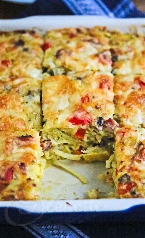 The egg mixture and vegetables can be made ahead, but plan to put the strata in the. Healthy Bacon Egg Potato Breakfast Casserole Recipe