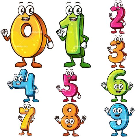 Numbers 1 To 100 Cartoon Images