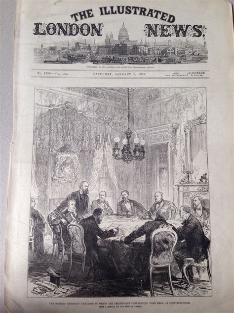 The Illustrated London News Issue Cover Original Antique Print 1877