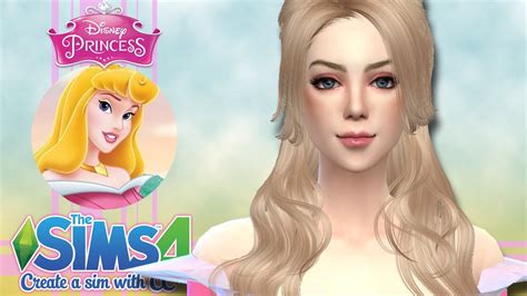 The Sims 4 Cas Disney Princess Inspired Aurora Somintsimlish Youtube