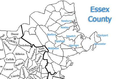 26 Map Of Essex County Maps Database Source