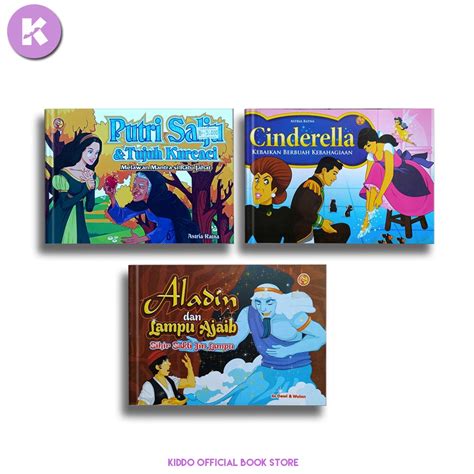 Jual Paket Dongeng Putri Salju Tujuh Kurcaci Cinderella Aladin Dan