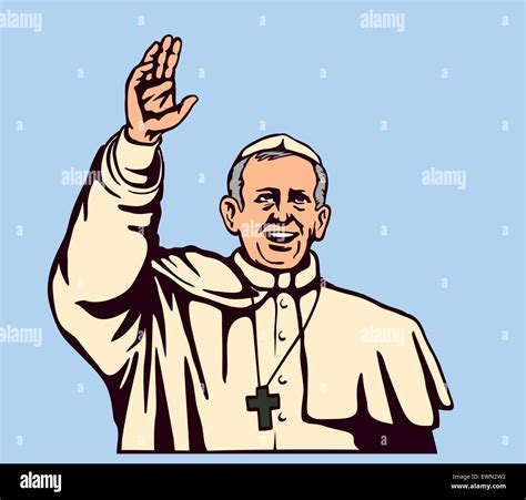His Holiness Pope Francis Stock Vector Images Alamy