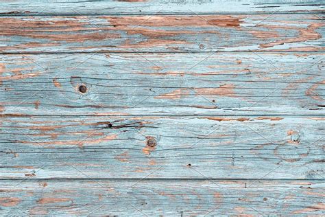 Rustic Blue Distressed Wood Background Distressed Wood Digital Peper