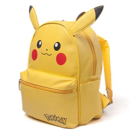 Pokemon Pikachu Shaped Backpack With Ears Female Yellow Bp210701pok