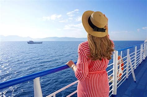 Premium Photo Cruise Ship Vacation Holiday Back View Of Relaxed