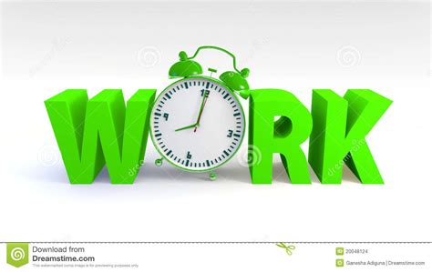 Work Time Stock Illustration Illustration Of Hurry Time