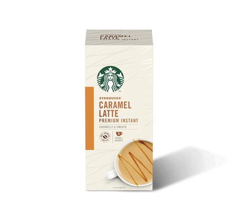 Caramel Latte Sachets Instant Starbucks Coffee At Home