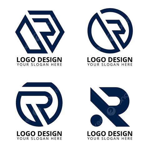 Letter R Modern Logo Design Collection Branding Company Brand E
