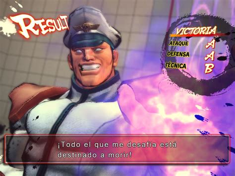 One day nothing but ashes shall remain, and those spared will be under my rule, forever. R.Mika's Training Room: Frases de Victoria SSF IV: M. Bison