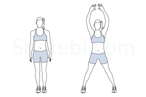 Jumping Jacks Illustrated Exercise Guide