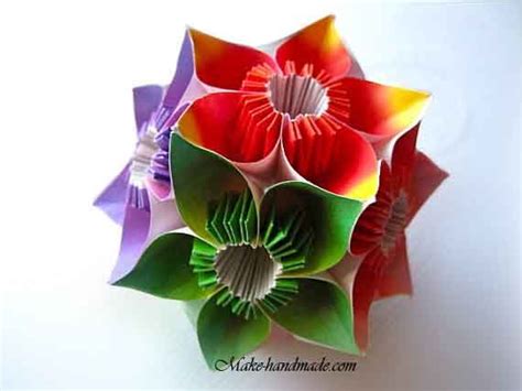 New Origami Flower Ball Tutorial Origami