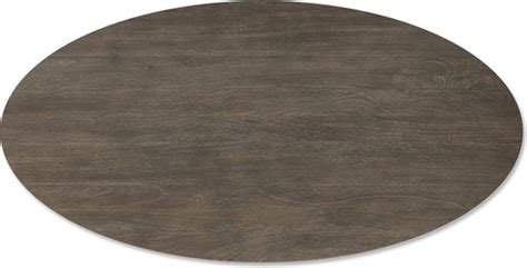 Eettafel Edge Ovaal Mango Bruin 200x100cm Edelstaal Breed Bol Com