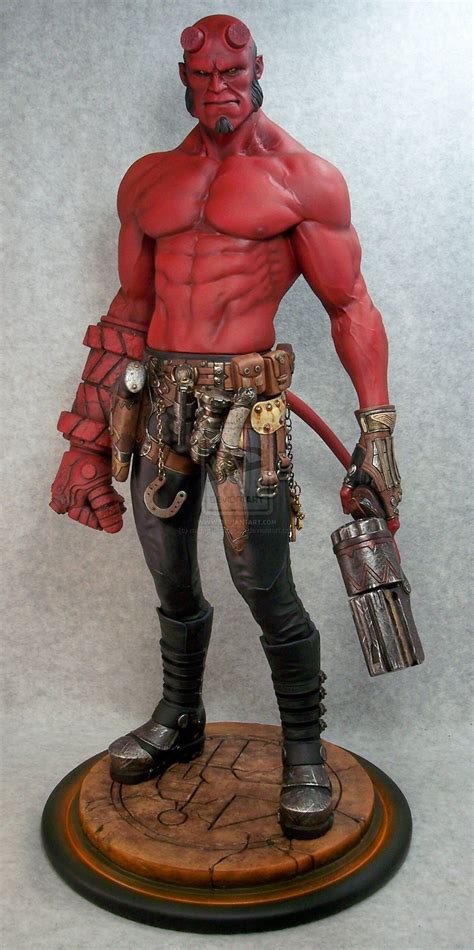 Hellboy 2 By Mangrasshopper On Deviantart Character Statue Superhero