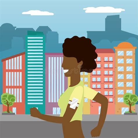Woman Running Cartoon Character Stock Illustrations 4881 Woman