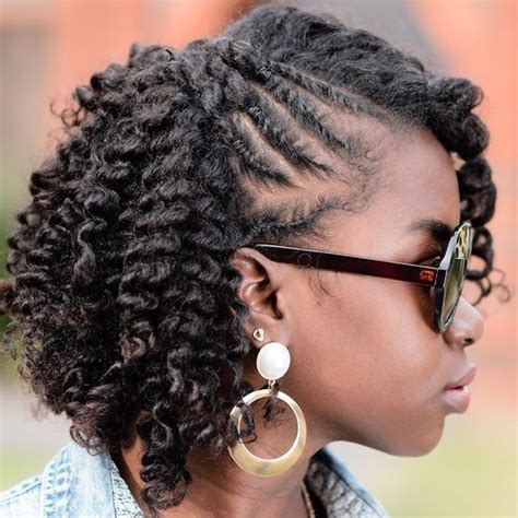 Flat twist hairstyles have been a huge fashion style, haven't they? 35 Gorgeous Natural Hairstyles For Medium Length Hair