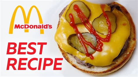 CHEESEBURGER at Home — EASY! Best McDonald's Cheeseburger Recipe - YouTube