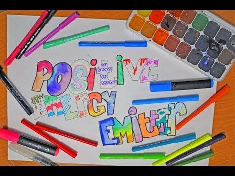 How To Draw Positive Energy Emitter In Color YouTube Positive