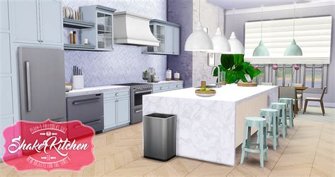 Sims 4 Ccs The Best Shaker Kitchen By Peacemaker Ic