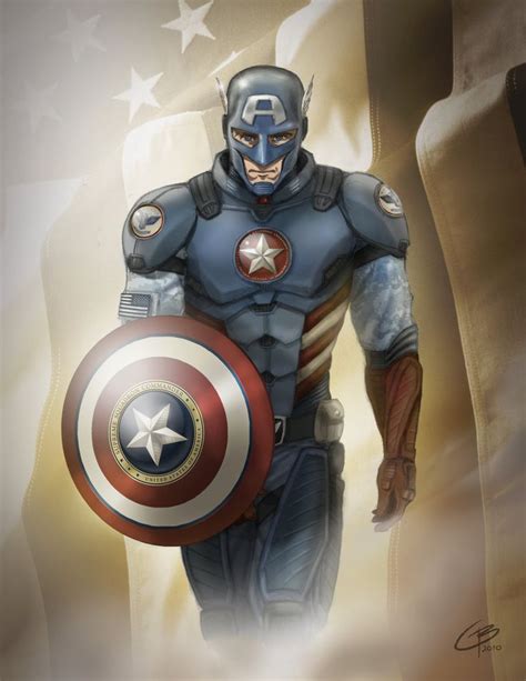 Captain America By Guy Bourraine Jr Captain America Captain America