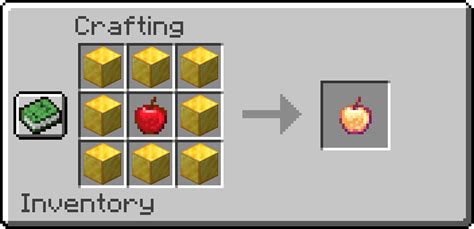 Craftable Enchanted Golden Apples Minecraft Data Pack
