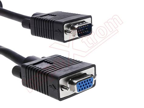 Three Meter Vga Cable With Male Hd15 And Female Hd15 Connectors