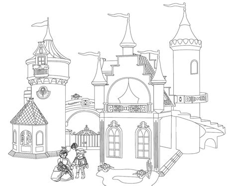 Dibujos de Castillo para colorear Dibujos para pintar y colorear