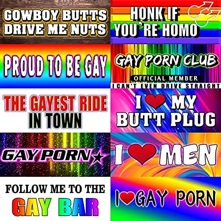 Amazon Com Gay Pride Funny Magnet Bumper Sticker Rainbow Pride Prank Magnetic Sign For