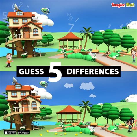 Find 5 Differences Between Two Pictures Imaginemath Language Arts