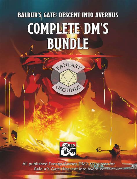 Baldurs Gate Descent Into Avernus Complete Dms Bundle Maps Guides Cheatsheets And More