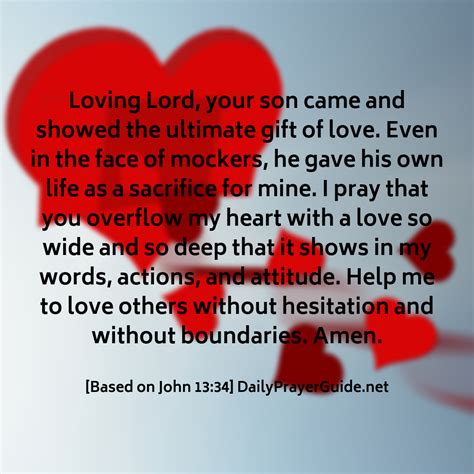 A Prayer To Love Others As Christ Loves Us John 13 34 Daily Prayer