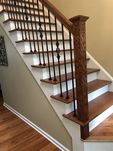 Iron Balusters Indoor Stair Railing Staircase Railing Design Stair