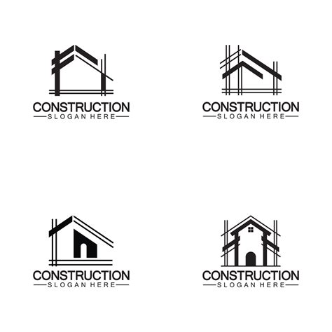 Construction Home Repair And Building Concept Logo Design Home