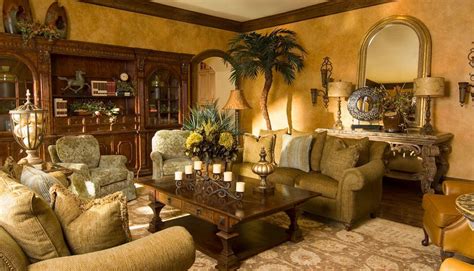 Tuscan Living Room Design