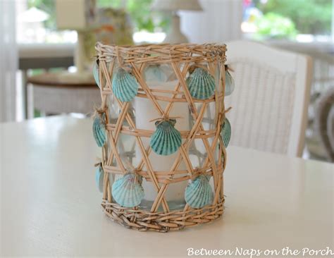 Rare sea shells or a various seashell collection make stunning focal points for modern interior decorating in eco style. Seashell Craft for Nautical Beach House Decorating
