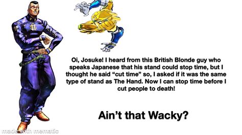 Would It Be World Hand Or The The Rshitpostcrusaders Oi Josuke