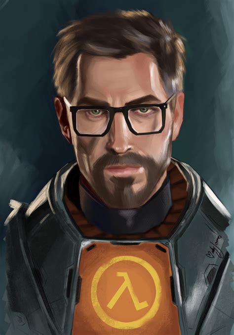 Well it would be a great. Fanart Quick Digital Painting of Gordon Freeman : HalfLife